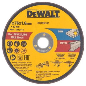 ΤΡΟΧΟΣ INOX DEWALT Φ76 Χ 1,6ΜΜ
