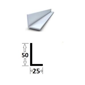 ALUMINIUM CORNER PROFILE 50Χ25Χ2 MM (LENTGH 5Μ)