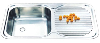 ΝΕΡΟΧΥΤΗΣ ΙΝΟΧ 1 ΓΟΥΡΝA + ΜΑΞ 80Χ48Χ16 (ΜΕ ΣΙΦΩΝΙ)