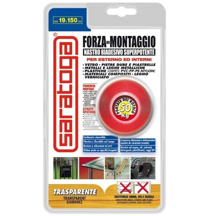 ΤΑΙΝΙΑ ΔΙΠΛΗΣ ΟΨΗΣ Α`Α` 19 Χ 1,5Μ SARATOGA