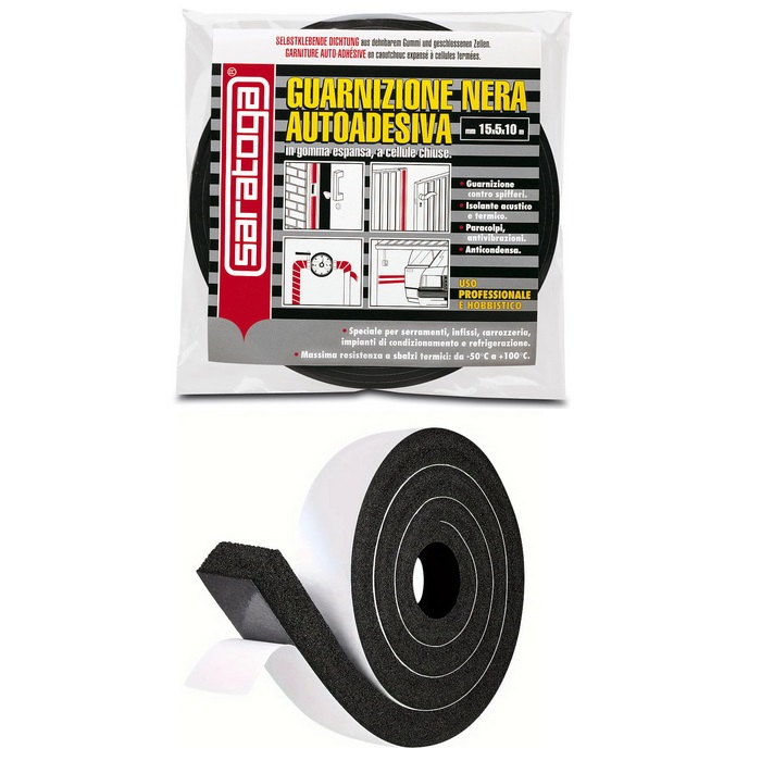 ΤΑΙΝΙΑ ΣΦΟΥΓΓΑΡΙ ΜΑΥΡΗ SARATOGA 15MM X 5ΜΜ Χ10M