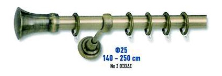 ΚΟΥΡΤΙΝΟΞΥΛΟ Νο 3 ΟΞΕΙΔΕ  Φ25    1,4-2,5