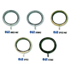 ΚΡΙΚΟΣ ΜΕΤΑΛΛΙΚΟΣ ΚΟΥΡΤΙΝΟΞΥΛΟΥ ΣΤΡΟΓΓΥΛΟΣ Φ60