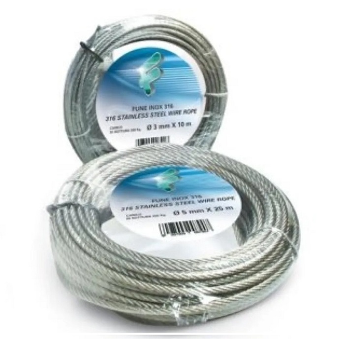 ΣΥΡΜΑΤΟΣΧΟΙΝΟ INOX 3 ΜΜ ΚΟΥΛΟΥΡΑ 10 Μ