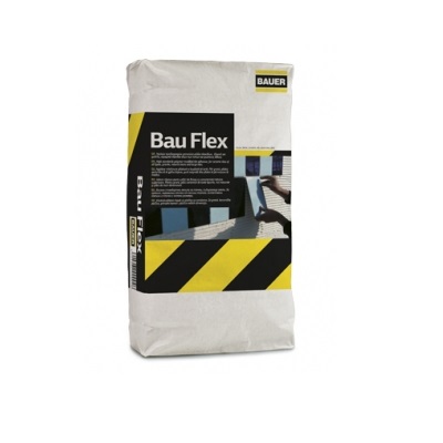 HIGH-QUALITY FIBER-REINFORCED TILE ADHESIVE BAU FLEX FIBER 25KG