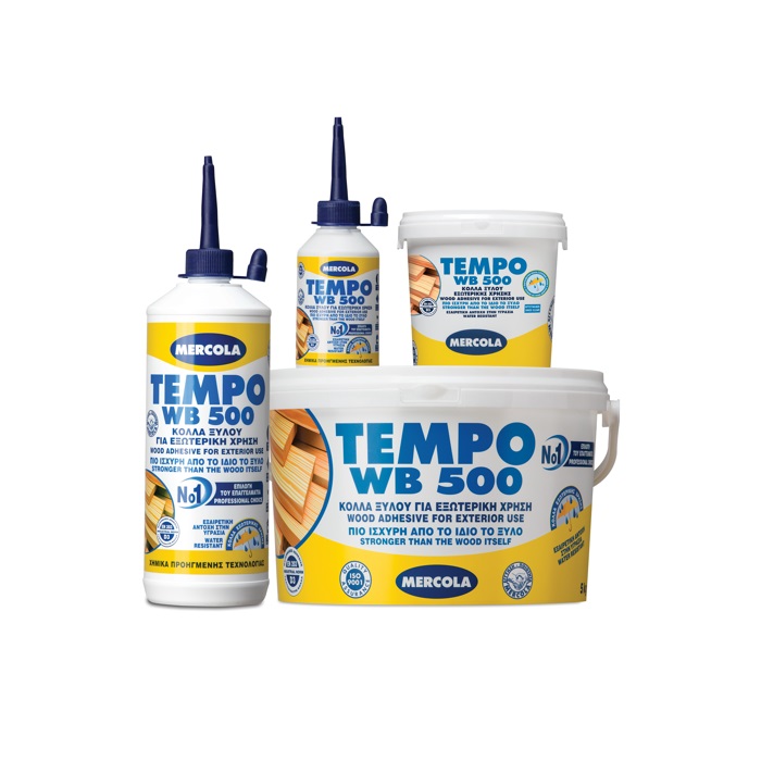 ΚΟΛΛΑ ΞΥΛΟΥ ΑΔΙΑΒΡΟΧΗ MERCOLA TEMPO WB500 - 5 KG