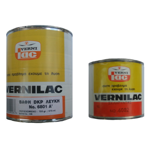 DKP PAINT WHITE VERNILAC No6801     1LT