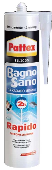 SILICONE PATTEX RAPIDO TRANSPARENT 300 ML