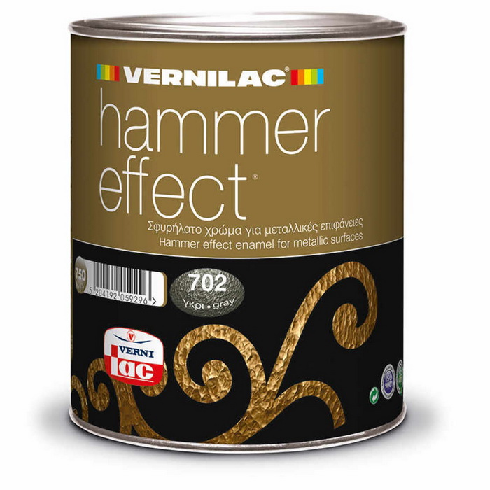 ΣΦΥΡΗΛΑΤΟ HAMMER EFECT VERNILAC 759 ΜΑΥΡΟ - 750ML