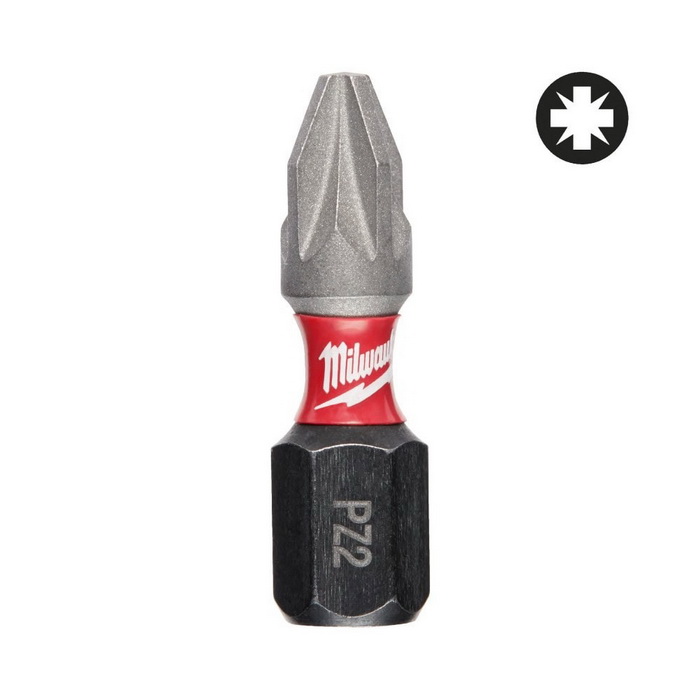 ΜΥΤΗ MILWAUKEE SHOCKWAVE 2,5CM PZ2
