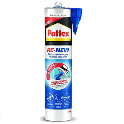 SILICONE PATTEX RE-NEW WHITE 300 ML