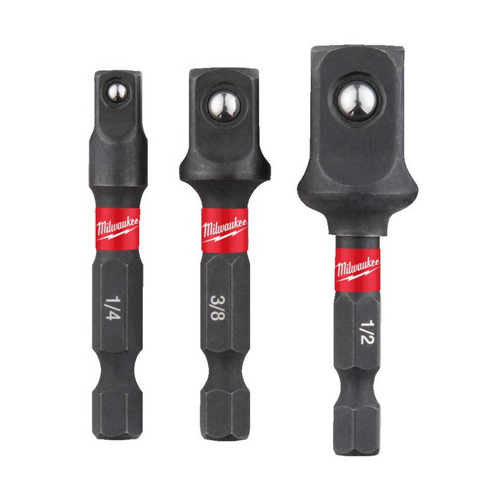 ADAPTOR ΔΡΑΠΑΝΟΥ ΓΙΑ ΚΑΡΥΔΑΚΙΑ MILWAUKEE 1/2 - 3/8 - 1/4