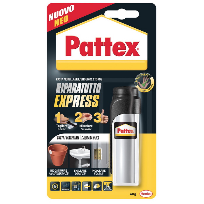 ΚΟΛΛΑ ΕΠΟΞΙΚΗ PATTEX REPAIR EXPRESS-ΠΛΑΣΤΕΛΙΝΗ 48 GR