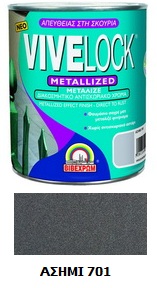 VIVELOCK  METALLIZED 701 SILVER 750ML