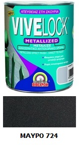 VIVELOCK  METALLIZED 724 BLACK 750ML