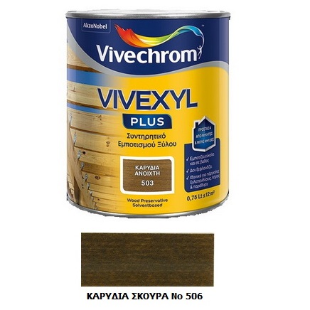 VIVEXYL PLUS 506 ΚΑΡΥΔΙΑ ΣΚΟΥΡΑ 750ML